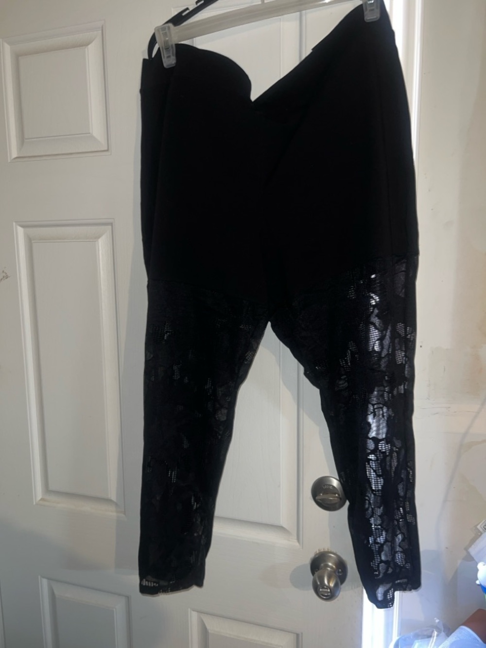 torrid Black Stretch lace Ponte Leggings